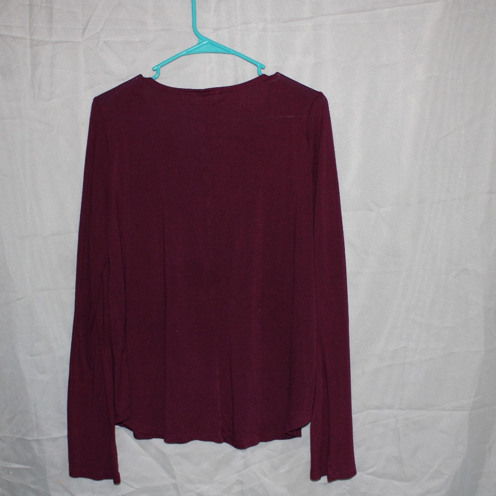 A Burgundy Long Sleeve